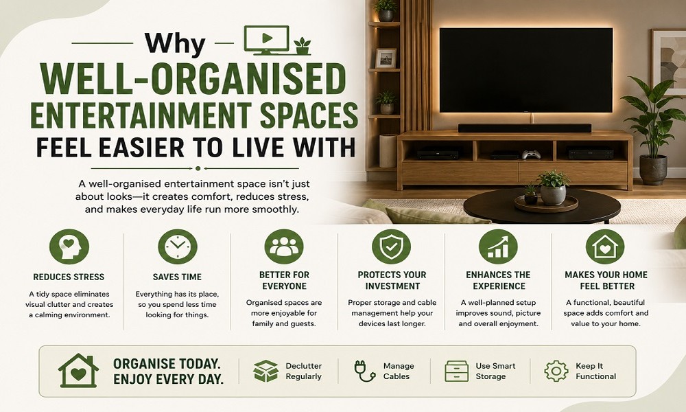 Why Well-Organised Entertainment Spaces Feel Easier to Live With
